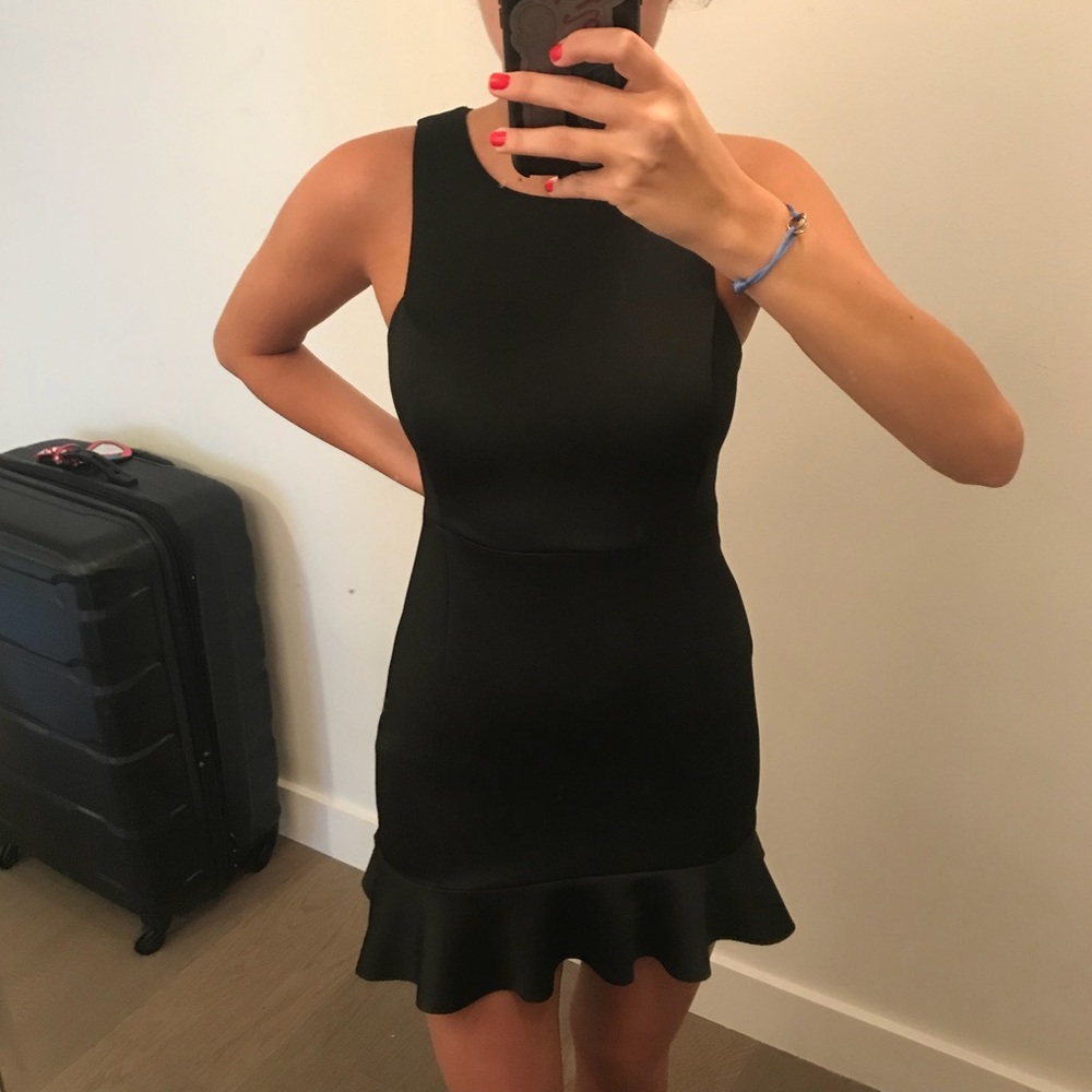 Unworn Feminine Black Mini